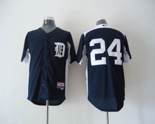 Detroit Tigers -24 Miguel Cabrera Navy Blue 2011 Home Cool Base BP Stitched MLB Jersey