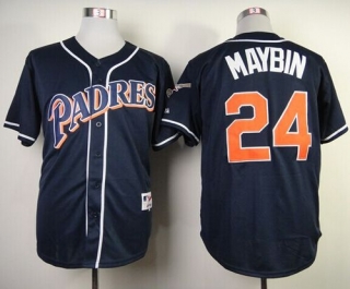 San Diego Padres #24 Cameron Maybin Navy Blue 1998 Turn Back The Clock Stitched MLB Jersey