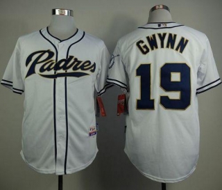 San Diego Padres #19 Tony Gwynn White Home Cool Base Stitched MLB Jersey