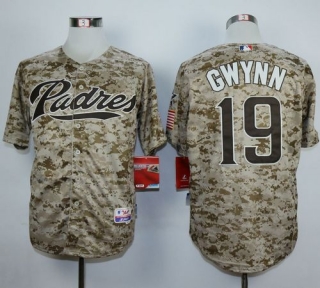 San Diego Padres #19 Tony Gwynn Camo Alternate 2 Cool Base Stitched MLB Jersey