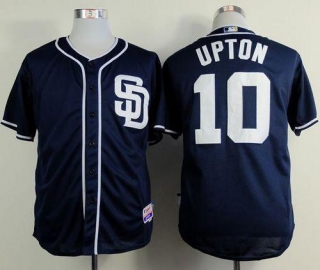 San Diego Padres #10 Justin Upton Dark Blue Alternate 1 Cool Base Stitched MLB Jersey