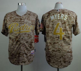 San Diego Padres #4 Wil Myers Camo Alternate 2 Cool Base Stitched MLB Jersey
