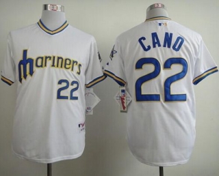 Seattle Mariners #22 Robinson Cano White 1979 Turn Back The Clock Stitched MLB Jersey