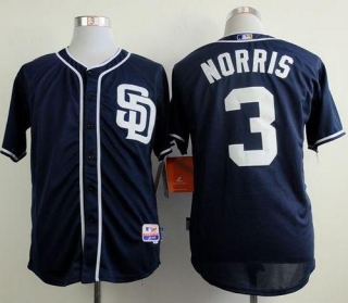 San Diego Padres #3 Derek Norris Navy Blue Cool Base Stitched MLB Jersey