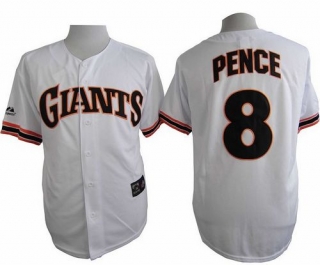 San Francisco Giants #8 Hunter Pence White 1989 Turn Back The Clock Stitched MLB Jersey