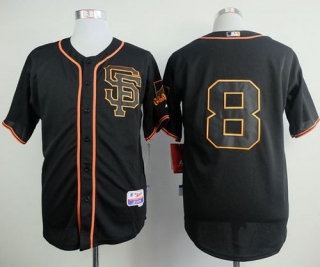 San Francisco Giants #8 Hunter Pence Black Alternate Cool Base Stitched MLB Jersey