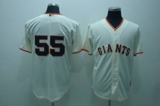 San Francisco Giants #55 Tim Lincecum Stitched Cream MLB Jersey