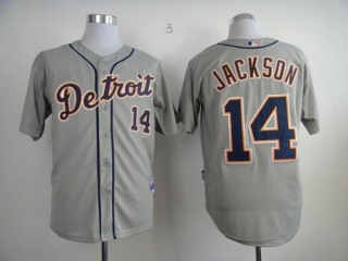 Detroit Tigers #14 Austin Jackson Grey Cool Base Stitched MLB Jersey