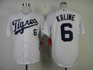 Detroit Tigers #6 Al Kaline White Los Tigres Stitched MLB Jersey