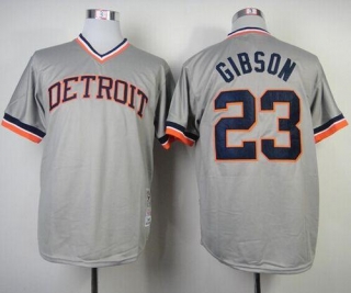 Mitchell And Ness 1984 Detroit Tigers #23 Kirk Gibson Grey Throwback Stitched MLB Jersey