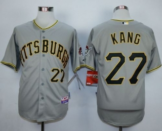 Pittsburgh Pirates #27 Jung-ho Kang Grey Cool Base Stitched MLB Jersey