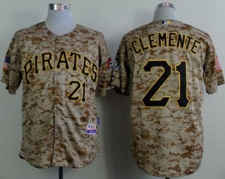 Pittsburgh Pirates #21 Roberto Clemente Camo Alternate Cool Base Stitched MLB Jersey