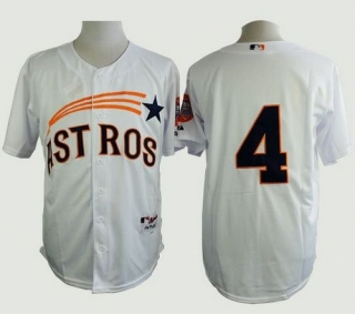 Houston Astros #4 George Springer White 1965 Turn Back The Clock Stitched MLB Jersey