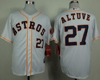 Houston Astros #27 Jose Altuve White Cool Base Stitched MLB Jersey