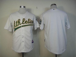 Oakland Athletics Blank White Cool Base Stitched MLB Jersey