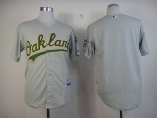 Oakland Athletics Blank Grey Cool Base Stitched MLB Jersey