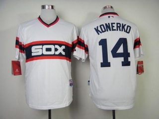 Chicago White Sox -14 Paul Konerko White Alternate Home Cool Base Stitched MLB Jersey