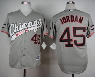 Chicago White Sox -45 Michael Jordan Grey New Cool Base Stitched MLB Jersey