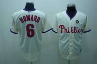 Philadelphia Phillies #6 Ryan Howard Stitched Cream MLB Jersey
