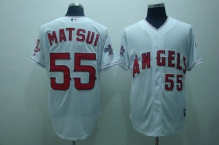 Los Angeles Angels of Anaheim -55 Hideki Matsui Stitched White Cool Base MLB Jersey