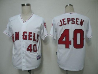 Los Angeles Angels of Anaheim -40 Kevin Jepsen White Cool Base Stitched MLB Jersey