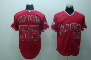 Los Angeles Angels of Anaheim -55 Hideki Matsui Stitched Red Cool Base MLB Jersey