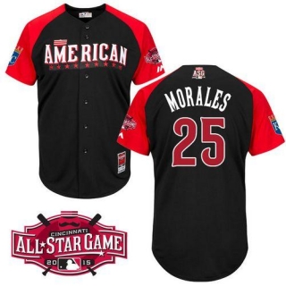 Kansas City Royals -25 Kendrys Morales Black 2015 All-Star American League Stitched MLB Jersey