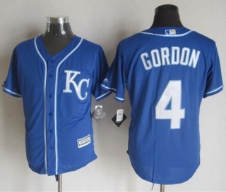 Kansas City Royals -4 Alex Gordon Blue Alternate 2 New Cool Base Stitched MLB Jersey