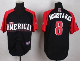 Kansas City Royals -8 Mike Moustakas Black 2015 All-Star American League Stitched MLB Jersey