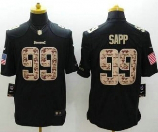 Nike Tampa Bay Buccaneers -99 Warren Sapp Black NFL Limited Salute to Service Jersey