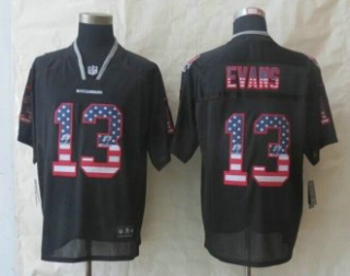 2014 New Nike Tampa Bay Buccaneers 13 Evans USA Flag Fashion Black Elite Jerseys