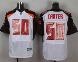 Nike Tampa Bay Buccaneers -50 Bruce Carter White Stitched NFL New Elite Jersey