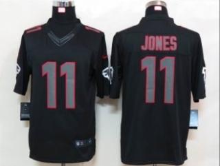 New Nike Atlanta Falcons 11 Jones Impact Limited Black Jerseys