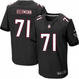 Nike Atlanta Falcons 71 Kroy Biermann Black Alternate Stitched NFL Elite Jersey