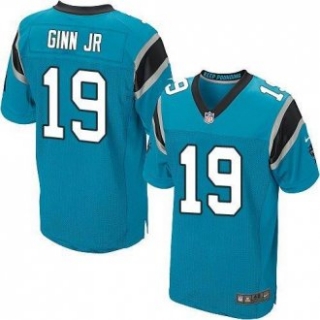 Nike Carolina Panthers -19 Ted Ginn Jr Blue Alternate Stitched NFL Elite Jersey