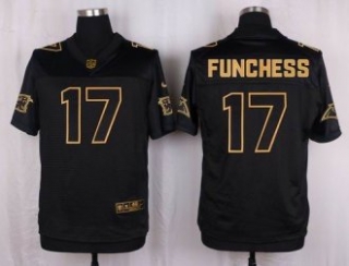 Nike Carolina Panthers -17 Devin Funchess Pro Line Black Gold Collection Stitched NFL Elite Jersey