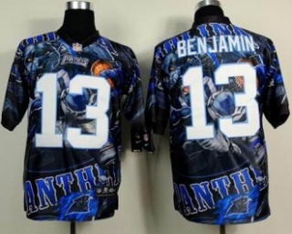 Nike Carolina Panthers -13 Kelvin Benjamin Team Color NFL Elite Fanatical Version Jersey