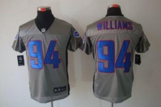 Nike Bills -94 Mario Williams Grey Shadow Stitched NFL Elite Jersey