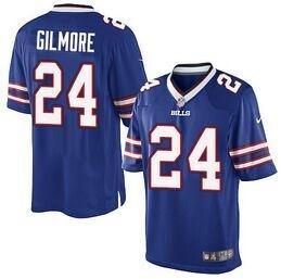 Nike Bills -24 Stephon Gilmore Royal Blue Team Color Stitched NFL Elite Jersey