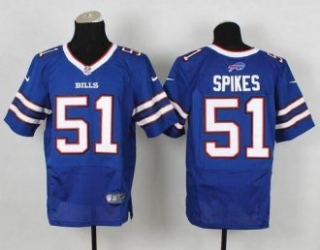 Nike Buffalo Bills -51 Brandon Spikes Royal Blue Team Color NFL New Elite Jersey