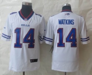 New Nike Buffalo Bills -14 Sammy Watkins White Limited Jerseys