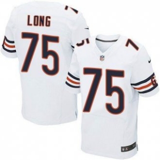 2014 NFL Draft Chicago Bears -75 Kyle Long White Elite Jersey