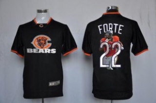 Nike Bears -22 Matt Forte Black NFL Game All Star Fashion Jersey