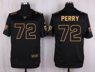 Nike Chicago Bears -72 William Perry Black Stitched NFL Elite Pro Line Gold Collection Jersey