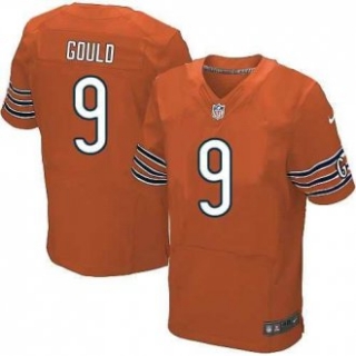 Nike Chicago Bears -9 Orange Gould Elite Jersey