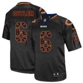 Nike Bears -6 Jay Cutler New Lights Out Black Stitched NFL Elite Jersey
