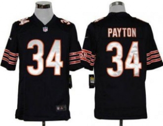 Nike Bears -34 Walter Payton Navy Blue Team Color Stitched NFL Game Jersey