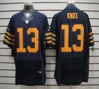 Nike Bears -13 Johnny Knox Navy Blue 1940s Throwback Stitched NFL Elite Jersey