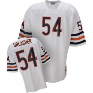 Mitchell and Ness Bears 54- Brian Urlacher White Stitched Throwback NFL Jerseys