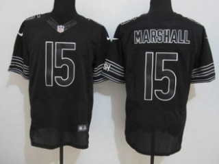 Nike Bears -15 Brandon Marshall Black Shadow Stitched NFL Elite Jersey
